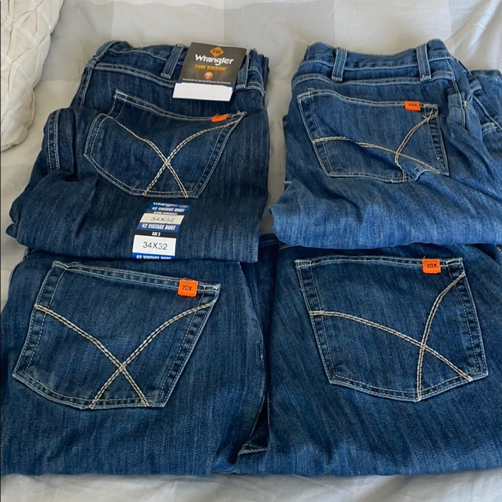 Wrangler FR cat 2 vintage boot cut 34x32
